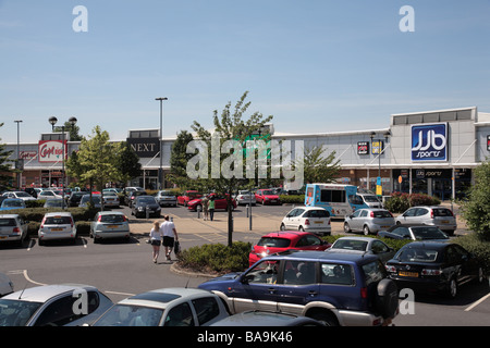 Robin Retail Park, Wigan, Greater Manchester Banque D'Images