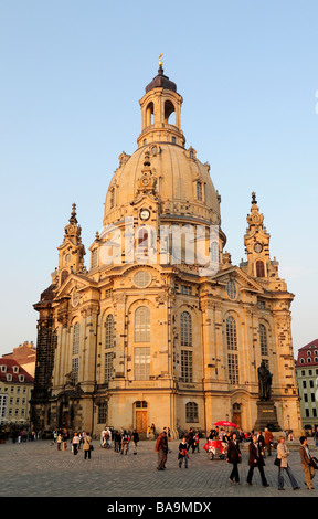 L'église Frauenkirche de Dresde, Allemagne Banque D'Images