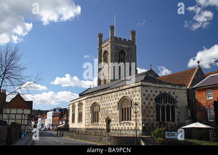 L'église St Mary the Virgin, Hart Street (à côté d'Henley Bridge), Henley on Thames, Oxfordshire, UK. Banque D'Images