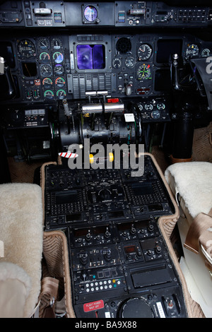 Cockpit de Gulf Stream jet G III Banque D'Images