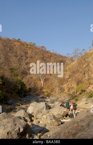 Le Parc National de Matusadona Zimbabwe du lac Kariba Sud Randonnées Randonnée pédestre Randonnées dans la nature randonnées à travers la nature randonnée Banque D'Images