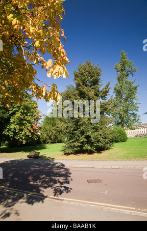 Le Royal Crescent de Royal Victoria Park Bath Somerset England UK Banque D'Images