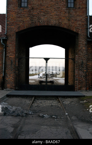 Camp de concentration d'Auschwitz, Pologne Banque D'Images