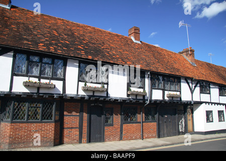 Un cadre en bois de style tudor chambre vendredi Street, Henley on Thames, Oxfordshire, UK. Banque D'Images
