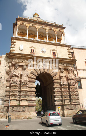 Porta Nova, Palerme, Sicile, Italie Banque D'Images