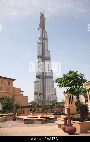 Burj Dubaï World s'édifice encore en construction Dubaï Émirats Arabes Unis Banque D'Images