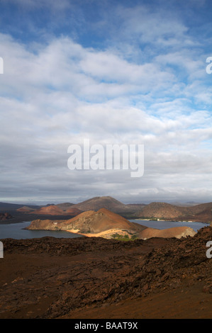 Paysage de Isla Bartolomé la beauté classique des Galapagos, Equateur en Septembre Banque D'Images