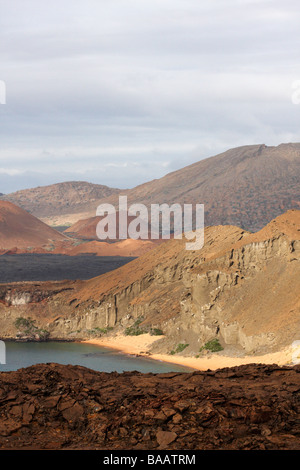 Paysage de Isla Bartolomé la beauté classique des Galapagos, Equateur en Septembre Banque D'Images
