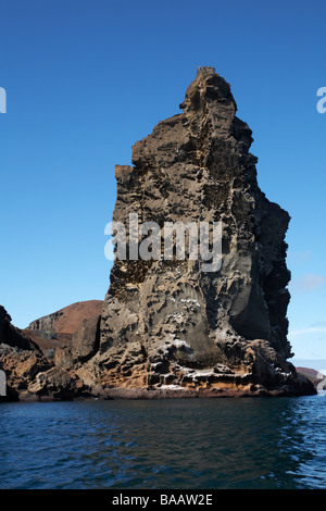 Paysage volcanique de l'Île Bartolome, Galapagos, Equateur en Septembre Banque D'Images