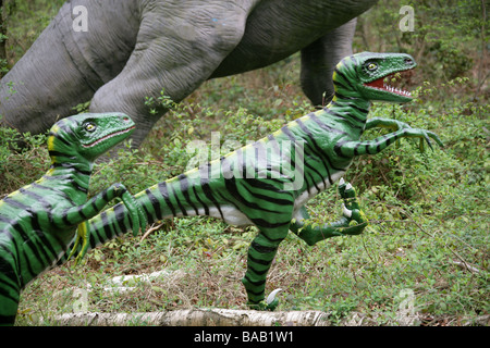 Modèle grandeur nature les dinosaures Banque D'Images