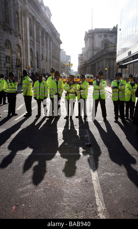 Manifestations du G20 à Londres Banque D'Images