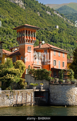 Villa à Sala Comacina, Lac de Côme, Italie Banque D'Images