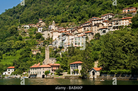 Village de Maternitépas, Lac de Côme, Italie Banque D'Images