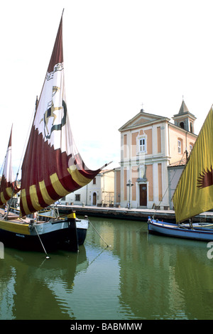 Province de Rimini Cesenatico Italie Banque D'Images