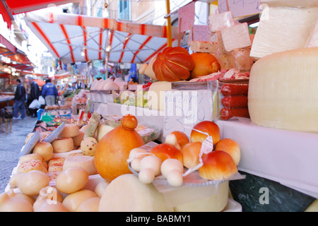 Marché Bellaro, Palerme, Sicile, Italie Banque D'Images