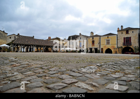 Montpazier est France Banque D'Images