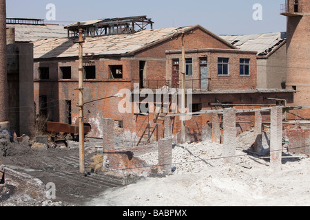 Une ancienne usine industrielle dans le nord de la Chine près de Hangang Banque D'Images