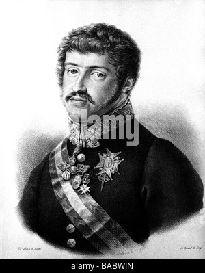 Carlos Maria, 29.3.1788 - 10.3.1855, requérant du trône d'Espagne 29.9.1833 - 10.3.1855, portrait, lithographie d'Abrail, 19. Jahrhundert, , Banque D'Images