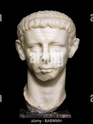 Claudius (Tiberius C. César Augustus Germanicus), 1.8.10 BC - 13.10.54 AD, empereur romain 25.1.41 - 13.10.54, portrait, buste, marbre, Museo Capitolino, Rome, Banque D'Images