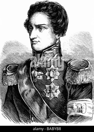 John, 12.12.1801 - 29.10.1873, roi de Saxe 1854 - 1873, portrait, gravure en bois, 1845, Banque D'Images