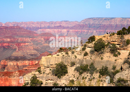 Voir à partir de la rive sud du Grand Canyon en Arizona USA Banque D'Images