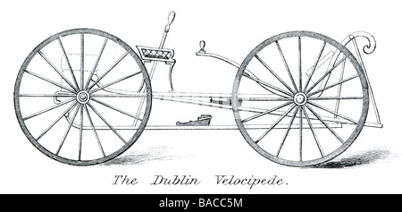 Le vélocipède de dublin les roues des véhicules de transport de vélo Banque D'Images