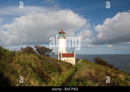 Phare de North Head - Cap déception State Park, Washington Banque D'Images