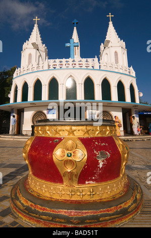 Our Lady's Tank au Sanctuaire Basilique Velankanni Tamil Nadu Inde Banque D'Images