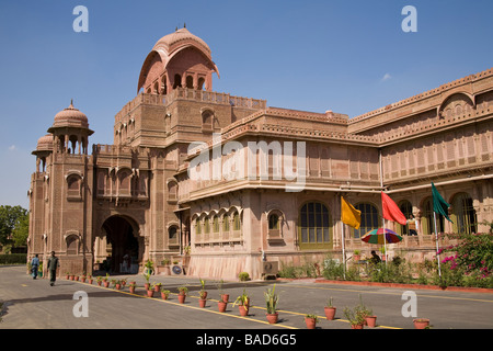 Lallgarh Palace Hotel, Bikaner, Rajasthan, India Banque D'Images