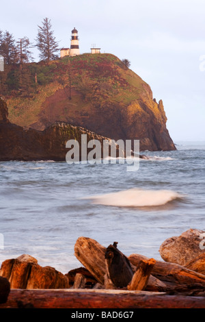 Phare du cap déception - Cap déception State Park, Washington Banque D'Images