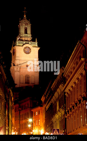 Storkyrkan ou Saint Nicolas église a été construite au 13e siècle et est une église luthérienne de Suède Stockholm Banque D'Images