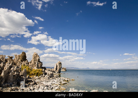 Mono Lake tufa État réserve ses flèches et boutons de carbonate de calcium Banque D'Images