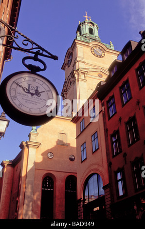 Storkyrkan ou Saint Nicolas église a été construite au 13e siècle et est une église luthérienne de Suède Stockholm Banque D'Images