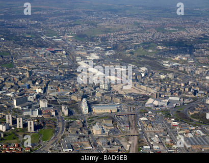 Bradford dans l'air, West Yorkshire, Angleterre du Nord Banque D'Images