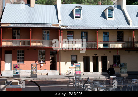 Maison historique sur la rue Playfair Rocks Sydney NSW Australie Banque D'Images