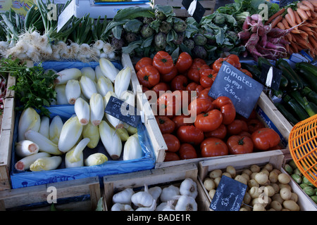 La France. Produits du marché Banque D'Images