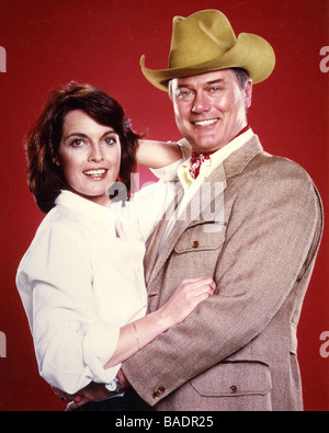 DALLAS - 1960 séries télévisées américaines avec Larry Hagman et Linda Gray Banque D'Images