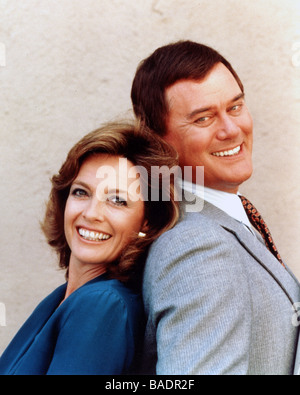 DALLAS - 1960 séries télévisées américaines avec Larry Hagman et Linda Gray Banque D'Images