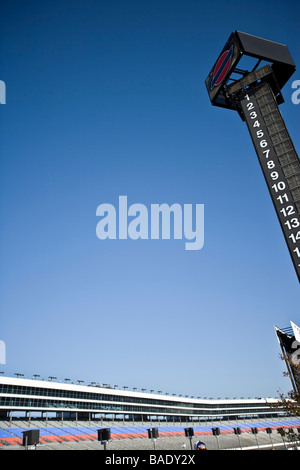 Tableau de bord de piste de course Banque D'Images