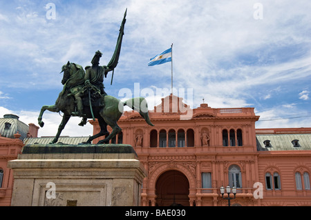 La Casa Rosada (Palais Rose ou Palais présidentiel. Buenos Aires, Argentine. Banque D'Images