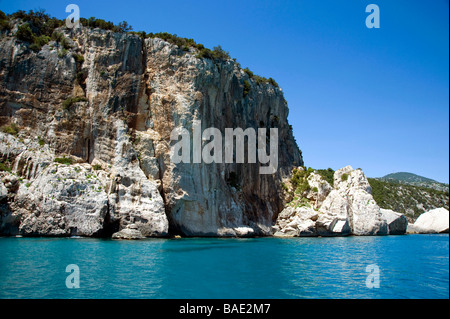 Près de Cala Luna creek, Golfo di Orosei, Sardaigne, Italie Banque D'Images