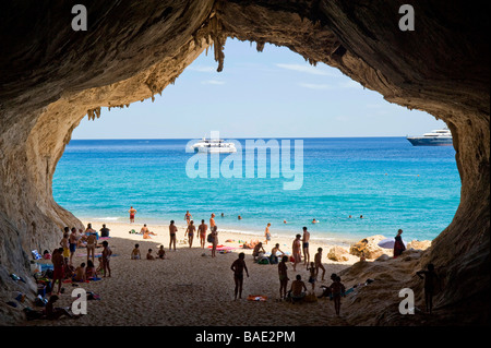 Cala Luna creek, Golfo di Orosei, Sardaigne, Italie Banque D'Images