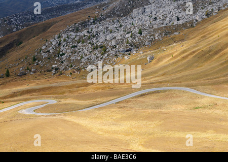 Road, Passo Giau, Dolomites, Tyrol du Sud, Italie Banque D'Images