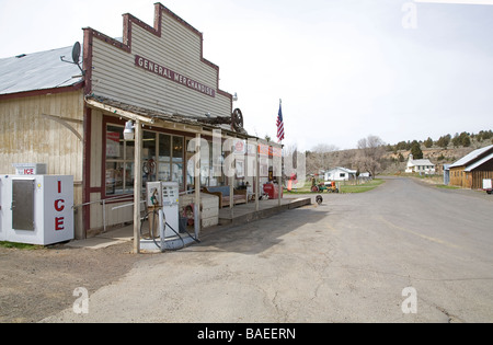 USA Une vue de la ville de Paulina Oregon 17 de la population dans la vallée de Crooked River dans le centre de l'Oregon Banque D'Images