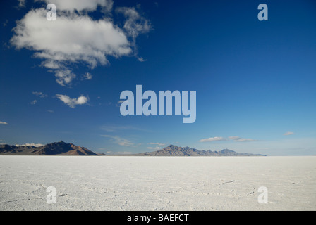 Bonneville Salt Flats dans l'Utah, USA Banque D'Images