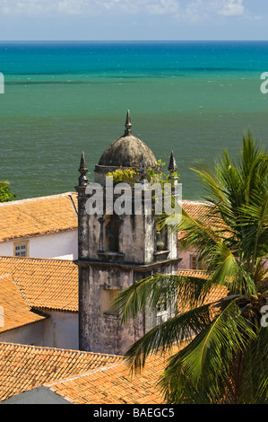 Clocher du couvent de San Francisco, Olinda, Brésil Banque D'Images