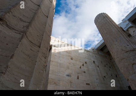 L'Propylaia de l'acropole d'Athènes Banque D'Images