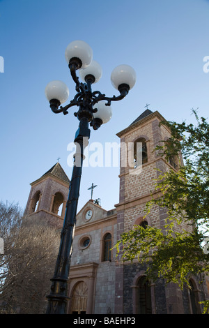 Mexique La Paz extérieur de Catedral de Nuestra Señora de La Paz, en face de la cathédrale jésuite Plaza Constitucion Banque D'Images