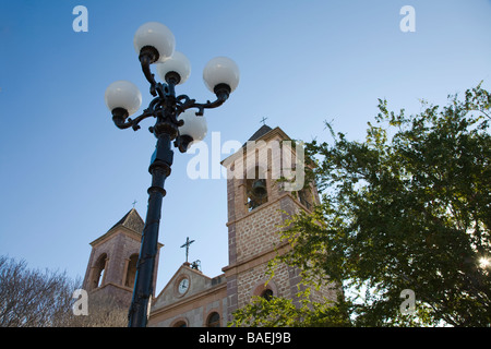 Mexique La Paz extérieur de Catedral de Nuestra Señora de La Paz, en face de la cathédrale jésuite Plaza Constitucion Banque D'Images