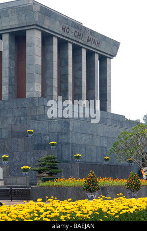 Le mausolée de Ho Chi Minh à Hanoi Vietnam Banque D'Images